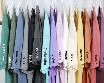 Comfort Colors 1717 Color Chart Comfort Colors Size Chart 1717 Color Chart 1717 Summer Shirt Color Chart Oversized Colors Chart Trendy Chart