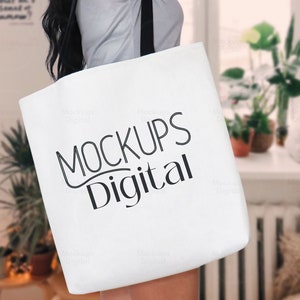 Aop Tote Bag  Mockup-Printify Mockup-Aop Tote Bag Mockup-All Over Print Tote Bag-Tote Bag Size Mockup-Mock Up-Bag-Black Handle Tote Bag