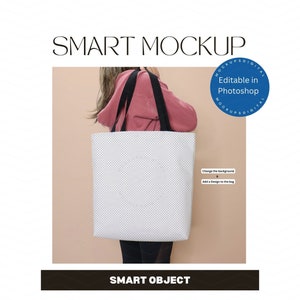 PSD- Aop Tote Bag  Mockup-Aop Tote Bag Mockup-All Over Print Tote Bag-Tote Bag Size Mockup-Mock Up-Bag -Printify Template- Black Handle Tote