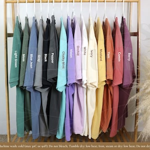 Komfortfarben 1717 Farbkarte Komfortfarben Größentabelle 1717 Farbkarte 1717 Sommerhemd-Farbkarte Übergroße Farben-Karte Trendy-Karte
