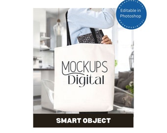 PSD- Aop Tragetasche Mockup- Aop Tragetasche Mockup- All Over Print Tragetasche- Tragetasche Größe Mockup-Mock Up-Bag - Printize Vorlage - Schwarzer Griff Tragetasche