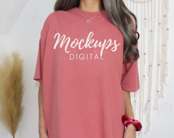 Comfort Colors Cumin Mockup, Oversized Comfort Colors Mockup, Cumin Mockup, C1717 Mockup, C1717 Cumin Mockup, Cumin Shirt Mockup, Boho Mock