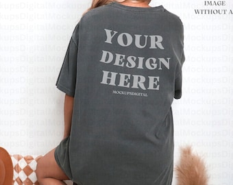 Pepper Comfort Colors Mockup Comfort Colors 1717 Pepper Mockup Retro Shirt Mockup Comfort Colors 1717 Mockup Pepper C1717 Pepper Mockup
