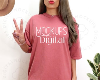 Comfort Colors Cumin Mockup, Oversized Comfort Colors Mockup, Cumin Mockup, C1717 Mockup, C1717 Cumin Mockup, Cumin Shirt Mockup, Boho Mock