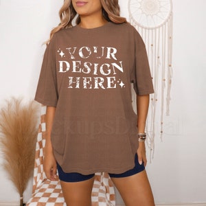 Esppresso Comfort Colors Mockup 1717 Espresso Mockup Espresso 1717 Mockup Espresso Shirt Mockup Oversized Shirt Mockup Retro Mockup 1717