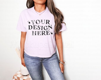 Comfort Colors 3023CL Mockup Orchid 3023cl Mockup 3023CL Size Chart 3023CL Color Chart Orchid Tshirt Mockup Bachelorette Mockup Bridesmaid
