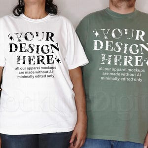 White Comfort Colors 1717 Mockup Mom Mockup 1717 Moss Mockup Christmas Comfort Colors 1717 Mockup White 1717 Couples T-shirt Mockup