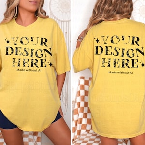 Mustard Comfort Colors Mockup Comfort Colors 1717 Mustard Mockup Mustard Shirt Mockup 1717 Mustard Comfort Colors Mockup Mustard 1717 Mockup