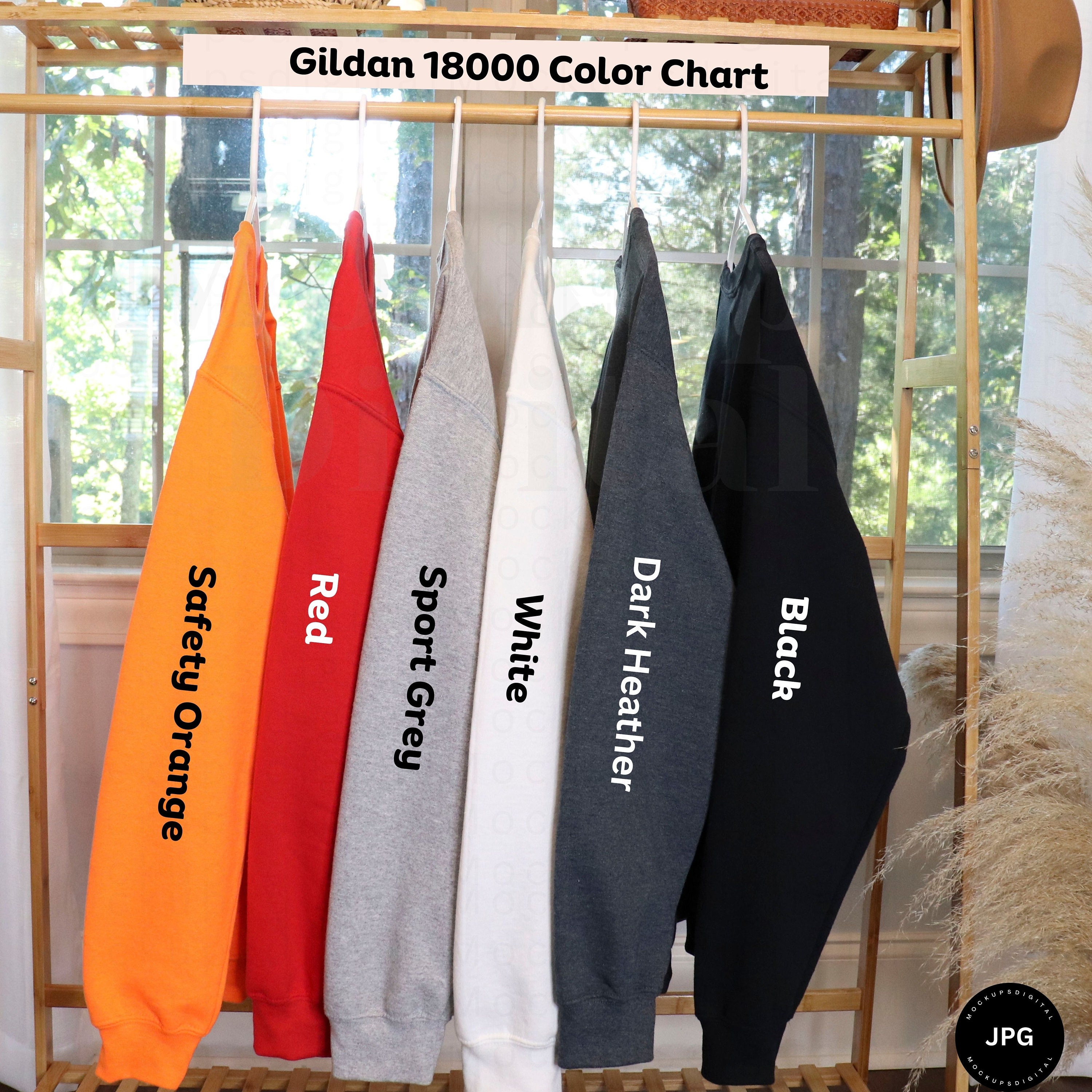 Gildan 18000 Color Chart Gildan 18000 Size Chart Gildan 18000 Video ...