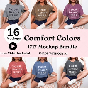 Comfort Colors 1717 Mockup Bundle Espresso Mockup Espresso Comfort Colors Mockup C1717 Shirt Mock-up Bundle Fall Winter Mockups Pepper Shirt