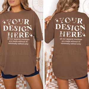 Esppresso Comfort Colors Mockup 1717 Espresso Mockup Espresso 1717 Mockup Espresso Shirt Mockup Oversized Shirt Mockup Retro Mockup 1717