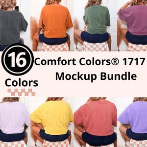 Comfort Colors 1717 Mockup Bundle Espresso Mockup Moss Comfort Colors Mockup 1717 Size Chart Fall Winter Mockup Bundle Pepper Shirt Mockup