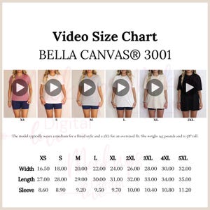 Bella Canvas 3001 Video Größentabelle Bella Canvas 3001 Größentabelle 3001 Mockup Oversized Video Größentabelle Heather Mauve Mockup Größentabelle 3001