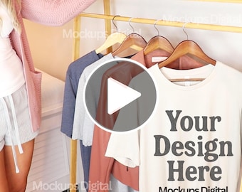 Heather Dust Bella Canvas 3001 Video Mockup 3001 Video Mockup T-Shirt Video Mockup Bella Heather Dust Video Mockup Bella Canvas Video Mockup