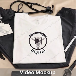 Video Mockup Bella Canvas 3001 Video Mockup 3001 Bella Canvas Nurse Mockup Video Mock-Up Shirt Video 3001 Video Mock Up T-Shirt Video Mockup