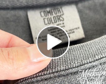 Comfort Colors 1566 Sweatshirt Video Mockup (Pepper)