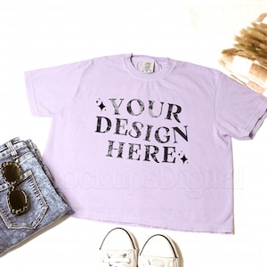 Comfort Colors 3023CL Mockup Orchid 3023cl Mockup Size Chart 3023CL Color Chart Orchid Tshirt Mockup Bridesmaid Mockup Bachelorette Mockup
