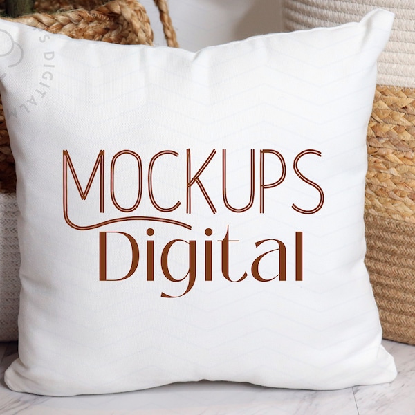 Printify Spun Polyester Square Pillow  White Pillow Mockup Throw Pillow Mockup Pillow Pillow Case Mockup Pillow Mockup Farmhouse Christmas