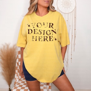 Mustard Comfort Colors Mockup Comfort Colors 1717 Mustard Mockup Mustard Shirt Mockup 1717 Mustard Comfort Colors Mockup Mustard 1717 Mockup