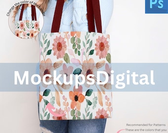 Aop Tote Bag Mockup Small Size Smart Object Mockup Printify Aop Tote Bag Mockup PSD Tote Bag Tote Bag Size Medium Mock Up Bag Black Handle