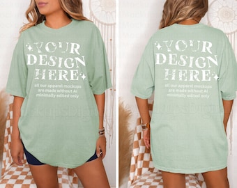 Bay Comfort Colors Mockup Front and Back Comfort Colors 1717 Bay Shirt Mockup Bay Tshirt Mockup 1717 Bay Comfort Colors Mockup Bay 1717 Mock