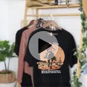 Video Mockup Black Bella Canvas 3001 Video Mock-up 3001 Video Mockup T-Shirt Video Mockup Listing Video Mockup Bella Canvas Video Mockup
