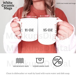 Mug Size Chart Ceramic Mug Size Chart 11oz Mug Size chart 15oz Mug Size Chart Printify Mug Mug Care Instructions Mug Washing Instruction Mug