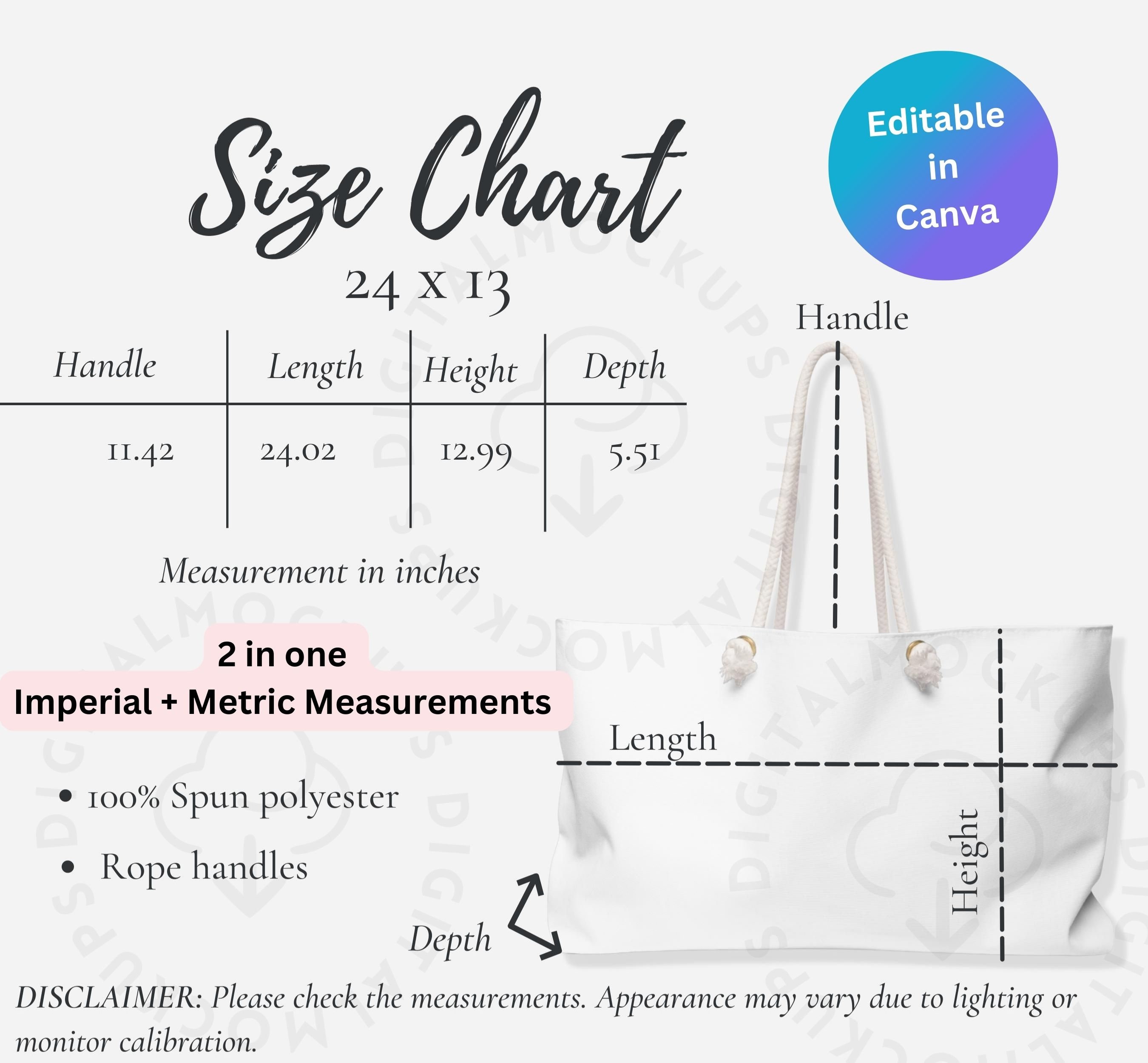 Size Chart For Longchamp Le Pliage Bags