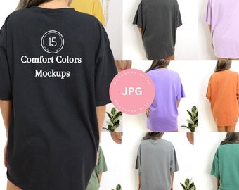 Comfort Colors Mockups Bundle, C1717 Bundle, Aesthetic Trendy Mockups Bundle, Oversized Mockup, Mockup Bundle, Comfort Colors Mockup Pepper