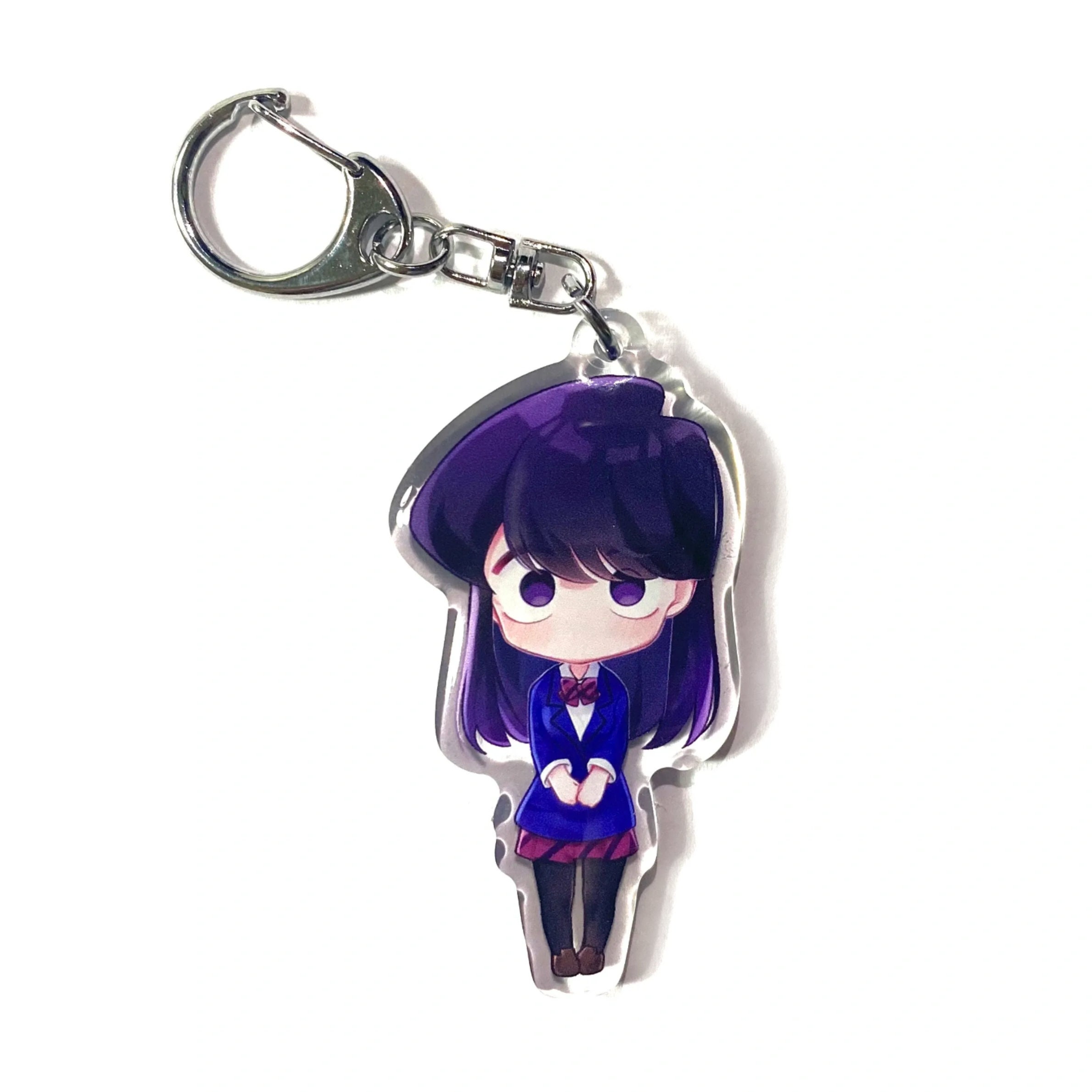 Anime Keychain Komi Can't Communicate Komi Shoko Keyring Hanging Accessories