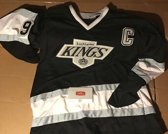 Custom Vintage CCM NHL Los Angeles Kings Jordan #23 Hockey Jersey