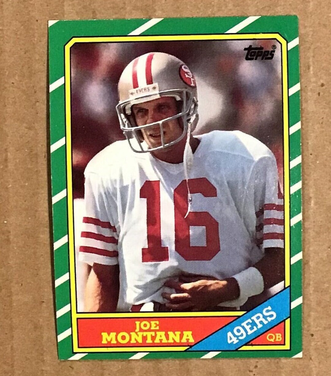 1986 Original Joe Montana PSA Ready Topps High Grade Football Etsy