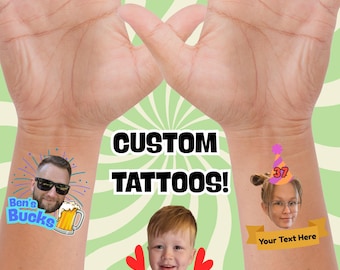 Custom Temporary Tattoos: Personalized Party Favors, Events