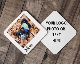 Custom Coasters - Photo coasters - cork coasters - gift - personalised - custom photo - business logo - business coasters - your text