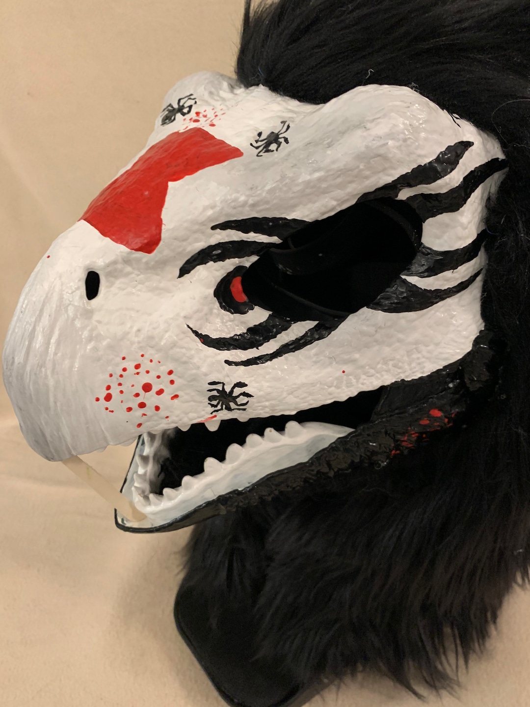 Dino Mask Premade Read Description Before Purchasing Etsy
