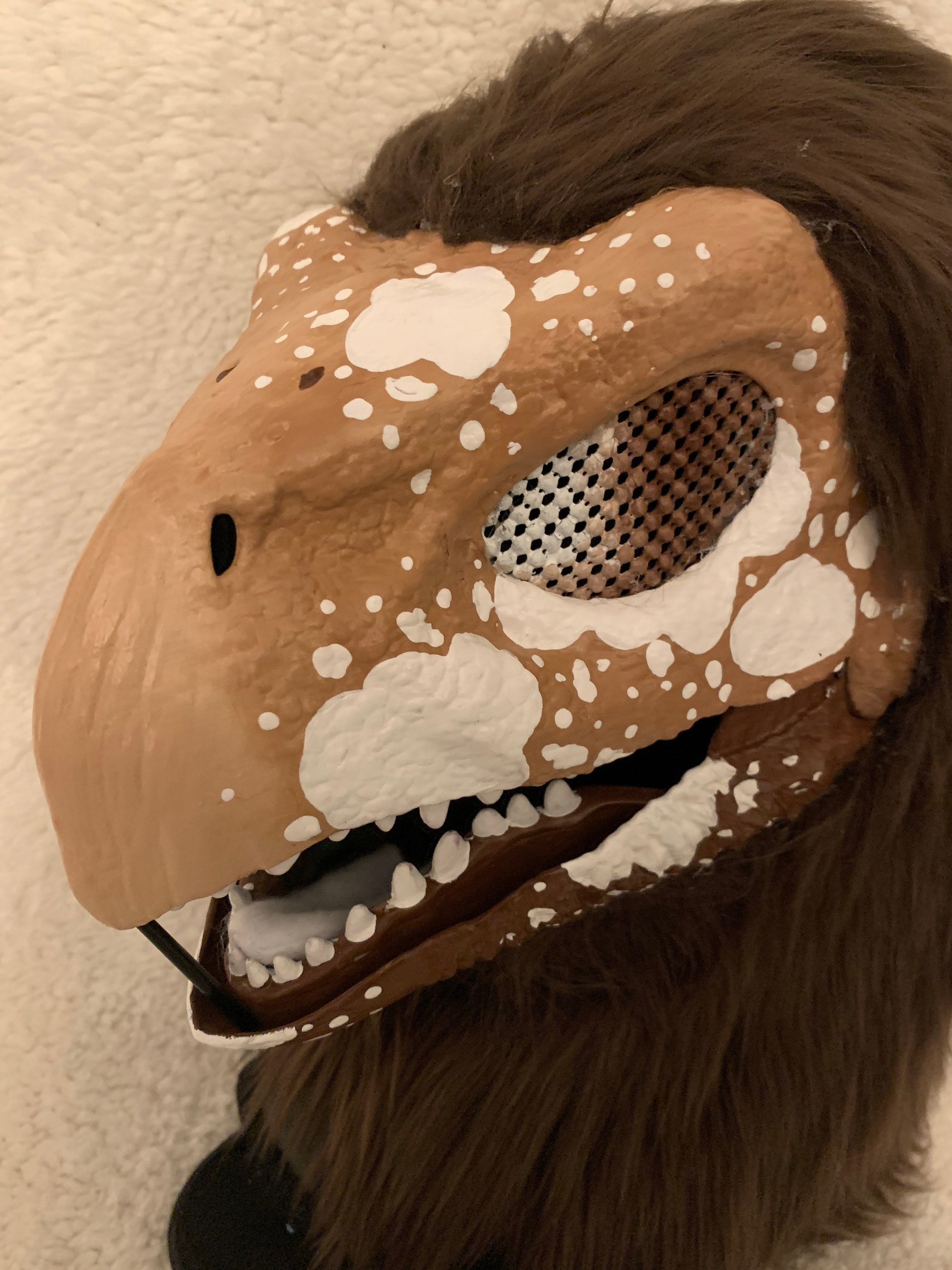 Furry Dino Mask Custom Made