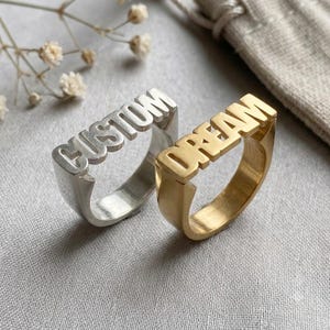 Wide Geometric Ring, Gothic Statement Band, Architectural Block Design, Angular U Shaped Structure, Modern Sculptural Jewelry Gift