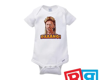 Joe Dirt Dang Gerber Baby Onesie® Cotton Unisex White Short Sleeve