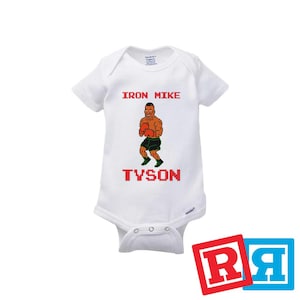 Mike Tyson Gerber Baby Onesie® Cotton Unisex White Short Sleeve