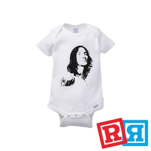 Red Hot Chili Peppers John Frusciante Gerber Baby Onesie® Cotton Unisex White Short Sleeve