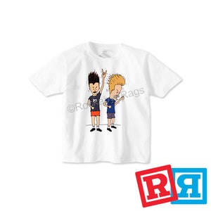 Beavis And Butthead T-Shirt Cotton Crew Top Toddler White Short Sleeve