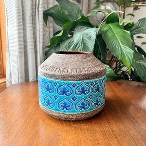 Aldo Londi for Bitossi Vase, Vintage Italian Collectible Pottery, Free Shipping.