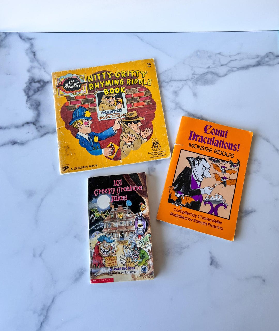 Set of Three Joke and Riddle Books for Kids, 101 Creepy Creature Jokes ...