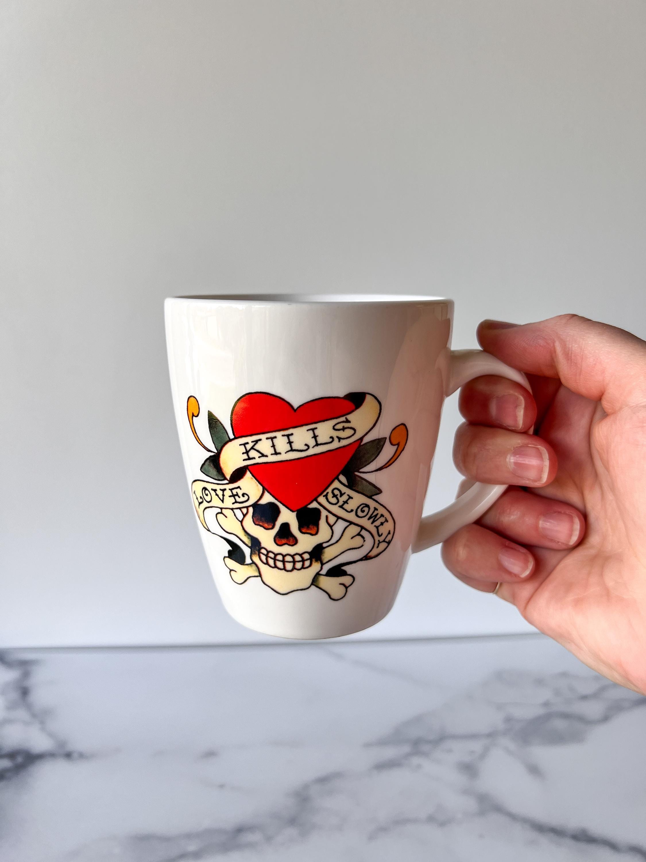 Ed Hardy 'true Love Kills Slowly' Mug, Y2K Vintage - Etsy