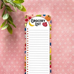 3" x 8" Magnetic Grocery List