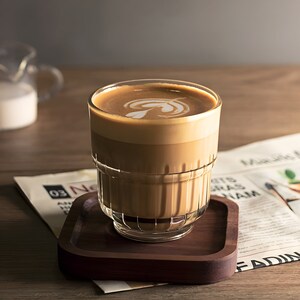 Coffee cups shop latte glasses