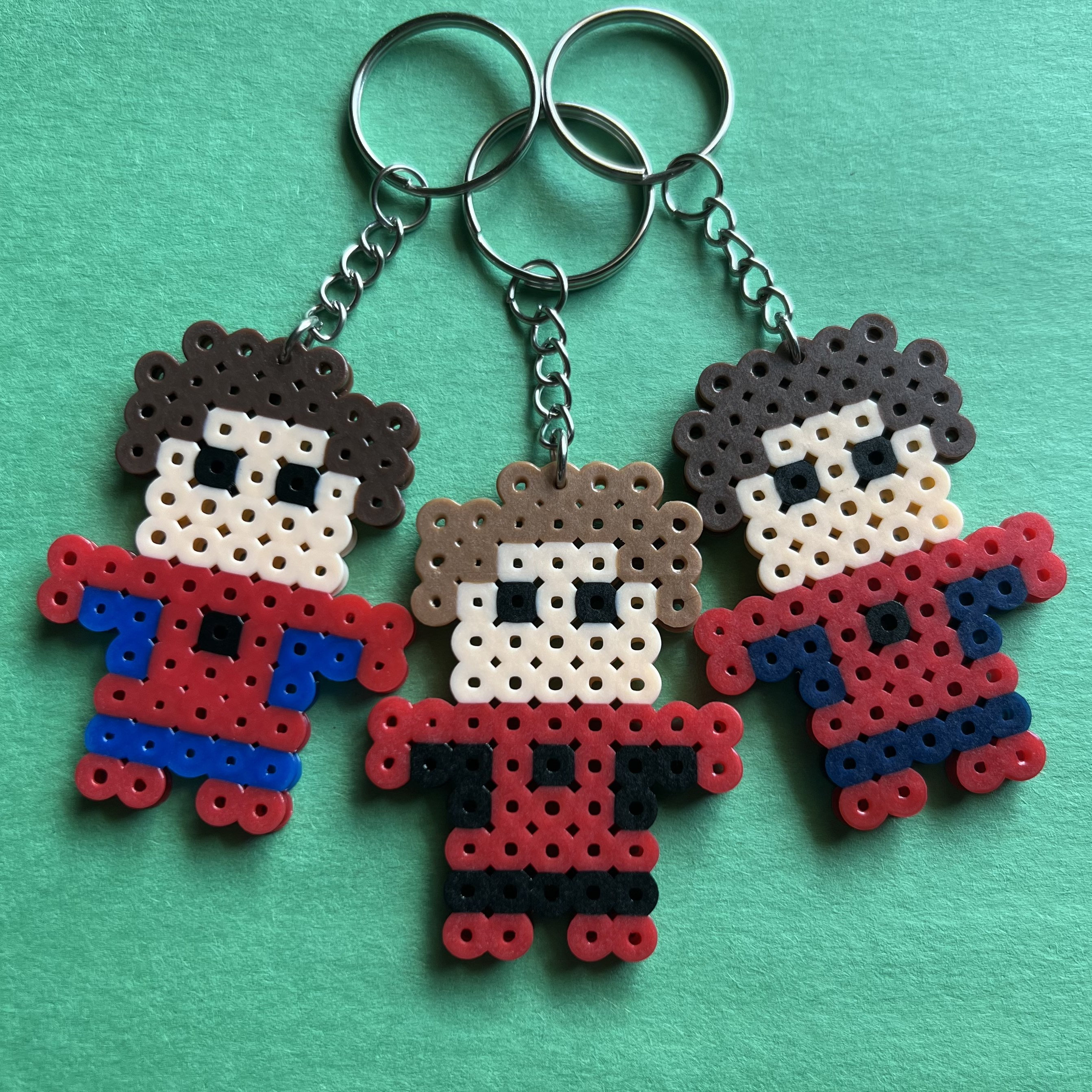 Spidermen Perler Bead Keychains Etsy