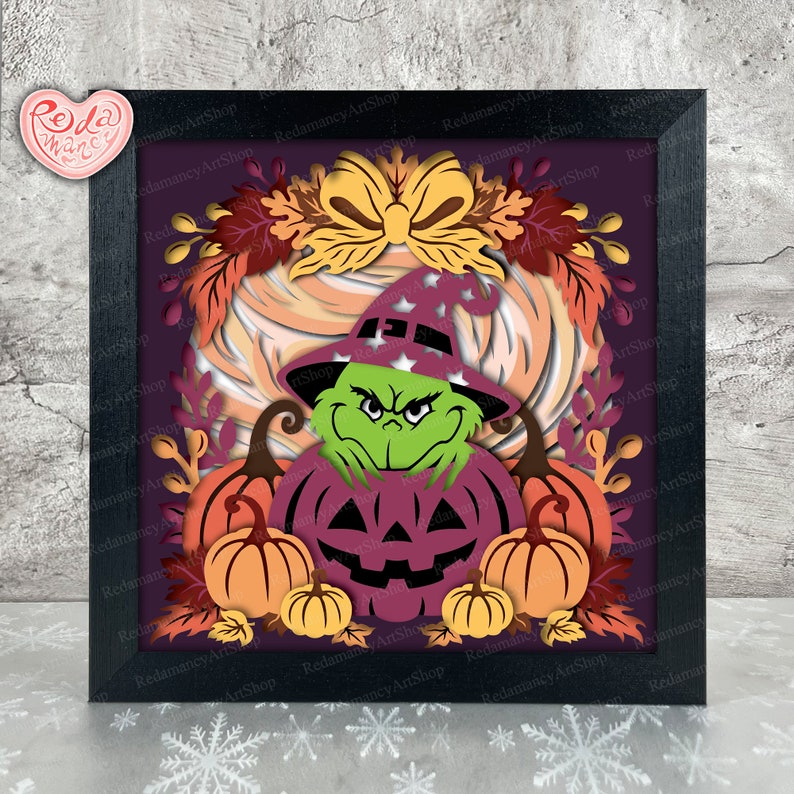 Halloween Shadow Box SVG, Svg for Cricut Projects, 3D Layered SVG