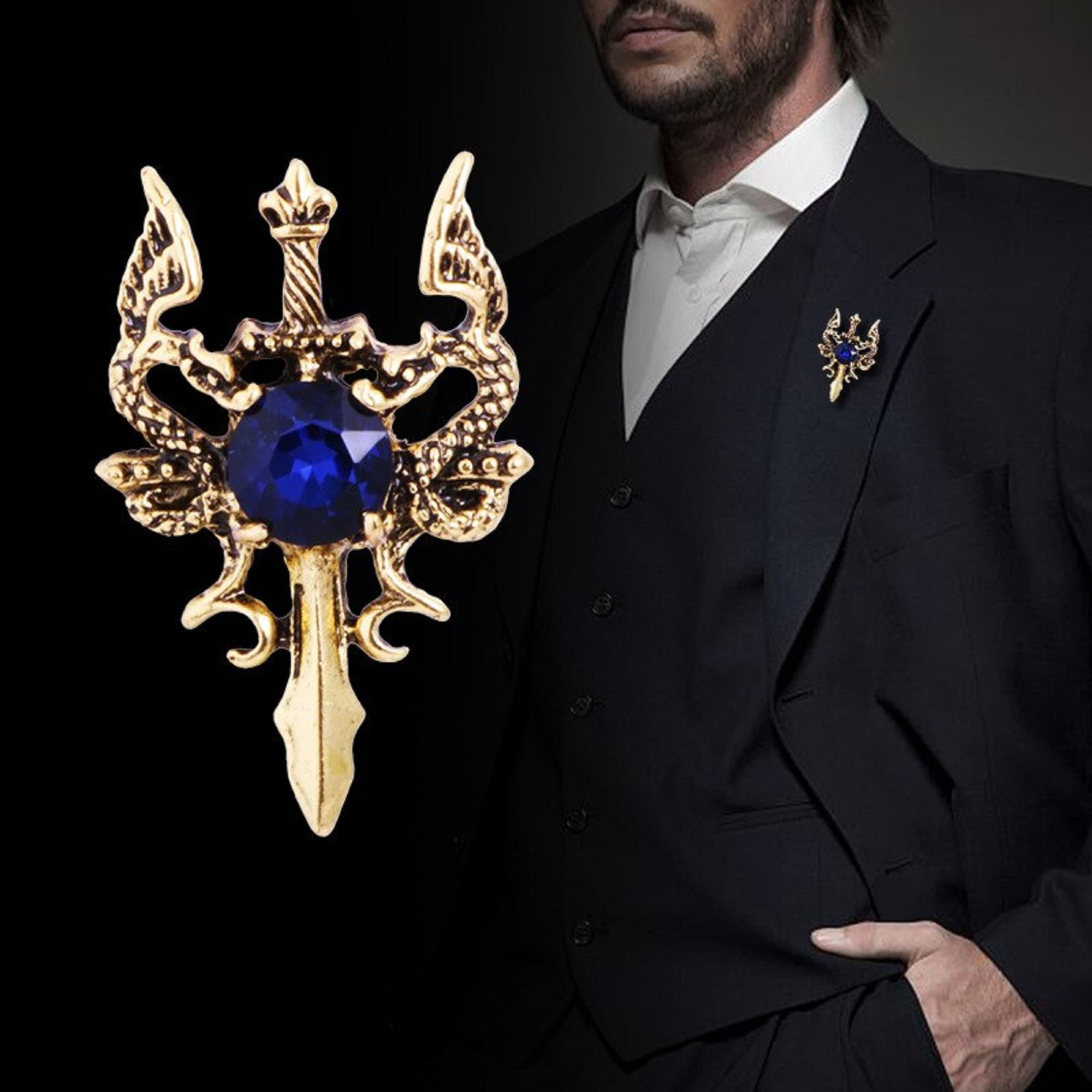 Wedding Brooch Men Etsy UK