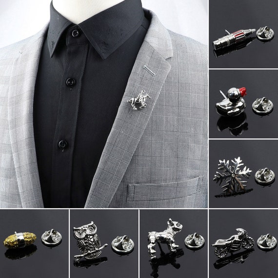 Alfileres de para hombre broches elegantes avanzados - Etsy España